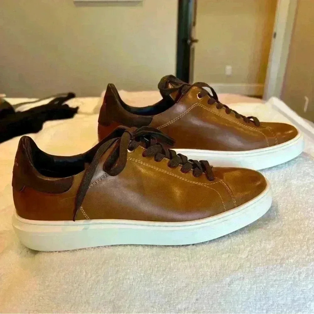 Good Man Brand Classic Legend London Leather Sneaker Size 8.5 Men - Picture 2 of 8